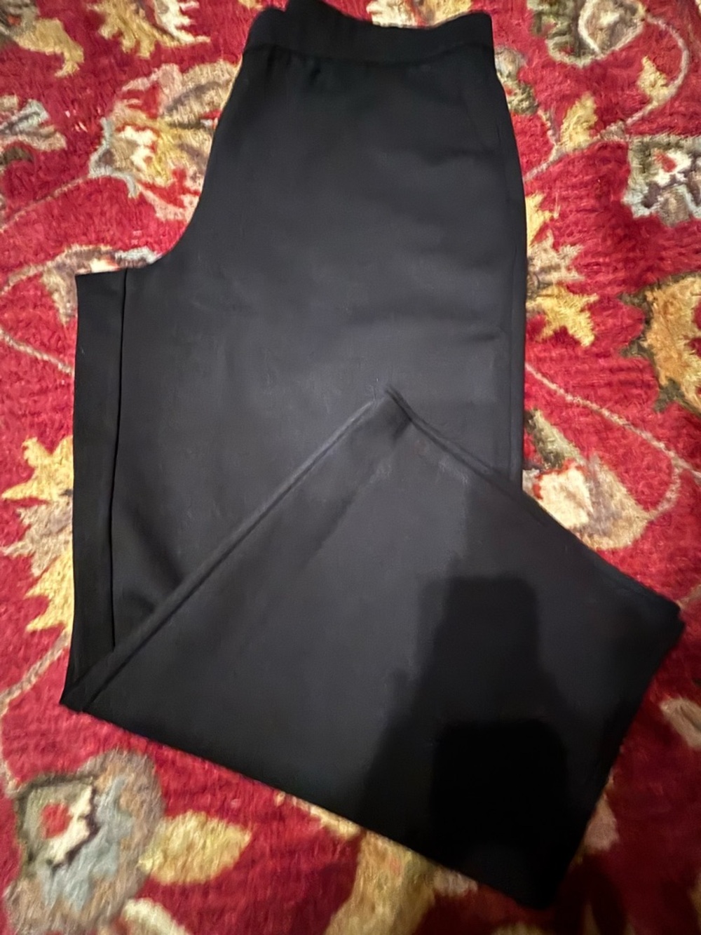 Eileen Fisher Black Wide Ankle Pant